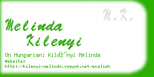 melinda kilenyi business card